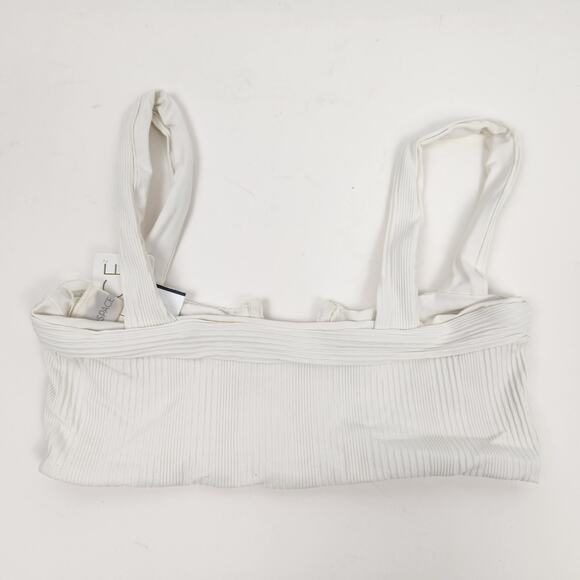 L*Space Lee Lee Ribbed Bikini Top in Cream Size Small NWT - Picture 2 of 4